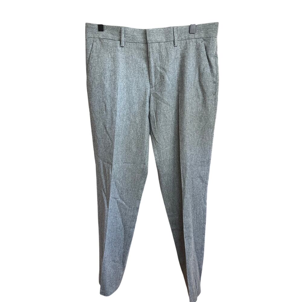 J. LINDEBERG Men's Grey Paulie Stretch Flannel Pants Sz 48 9609 Rhino Grey